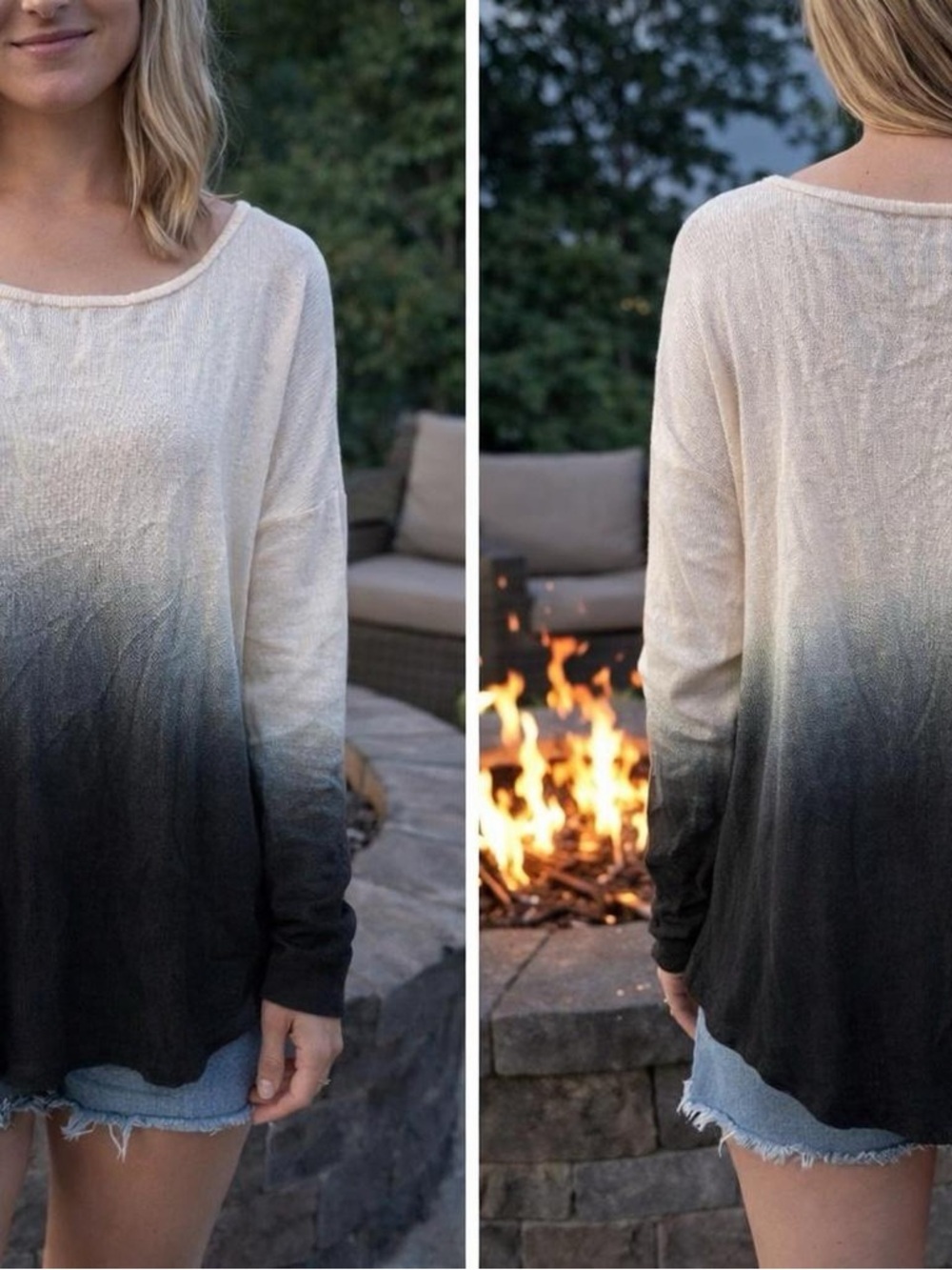 Women’s Vince Camuto Ombre Knit Asymmetrical Sweater​